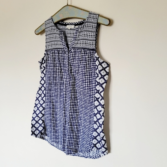 Fat Face Blue Diamond Printed Tank - Picture 2 of 6